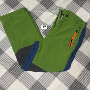 Green/Blue Youth Winter Waterproof Pants Size L